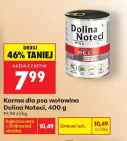 Biedronka Dolina Noteci Karma dla psa wołowina oferta