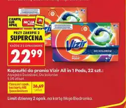 Biedronka Vizir Kapsułki do prania All in 1 Pods oferta