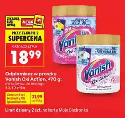 Biedronka Vanish Odplamiacz w proszku Oxi Action oferta