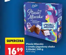 Biedronka E.Wedel Ptasie Mleczko o smaku jagodowy shake oferta