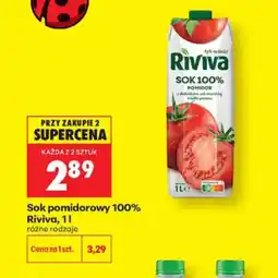 Biedronka Riviva Sok pomidorowy 100% oferta