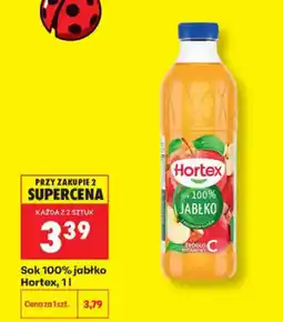 Biedronka Hortex Sok 100% jabłko oferta
