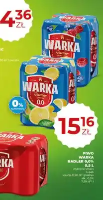Duży Ben Piwo bezalkoholowe Warka Radler Owoce Leśne 4-pak oferta