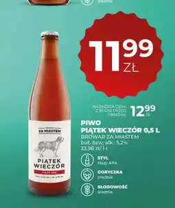 Duży Ben Piwo Piątek Wieczór Browar Za Miastem oferta
