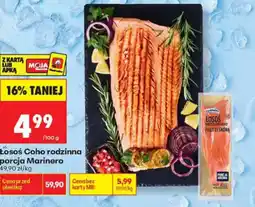 Biedronka Łosoś Coho rodzinna porcja Marinero oferta