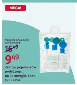 Rossmann Zestaw pojemników podróżnych na kosmetyki, 1 szt oferta