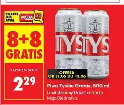 Biedronka Piwo Tyskie Gronie, 500 ml oferta