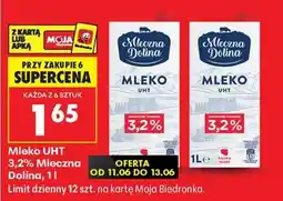 Biedronka Mleko UHT 3,2% Mleczna Dolina, 1 l oferta