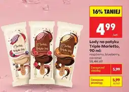 Biedronka Lody na patyku Triple Marletto 90 ml oferta