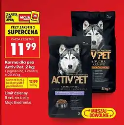Biedronka Karma dla psa Activ Pet, 2 kg oferta