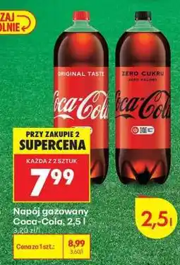 Biedronka Napój gazowany Coca-Cola, 2,5 l oferta