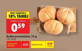 Biedronka Bułka poznańska 75 g oferta