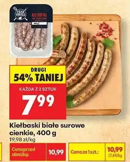 Biedronka Kiełbaski białe surowe cienkie, 400 g oferta