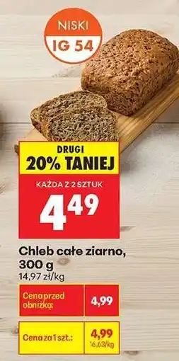 Biedronka Chleb cale ziarno 300 g oferta