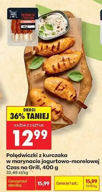 Biedronka Polędwiczki z kurczaka w marynacie jogurtowo morelowej Czas na Grill 400 g oferta