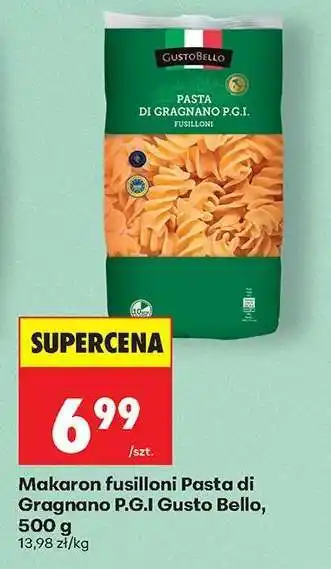Biedronka Makaron fusilloni Pasta di Gragnano P.G.I Gusto Bello, 500 g oferta
