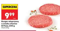 Biedronka Burger wieprzowy o smaku chorizo El Pozo, 240 g oferta