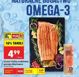 Biedronka Łosoś Coho rodzinna porcja Marinero oferta