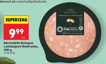 Biedronka Mortadella Bologna z pistacjami Biedronka, 140 g oferta