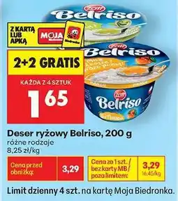 Biedronka Deser ryżowy Belriso, 200 g oferta
