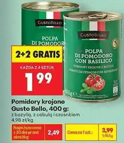 Biedronka Pomidory krojone Gusto Bello, 400 g oferta