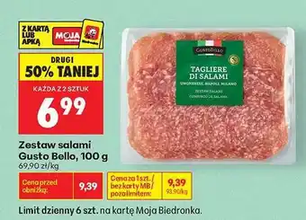 Biedronka Zestaw salami Gusto Bello , 100 g oferta