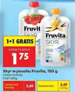 Biedronka Skyr w pouchu Fruvita, 150 g oferta