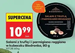 Biedronka Salami z truflą i i parmigiano reggiano w kubeczku Biedronka, 80 g oferta