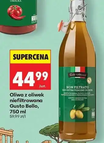Biedronka Oliwa z oliwek niefiltrowana Gusto Bello, 750 ml oferta