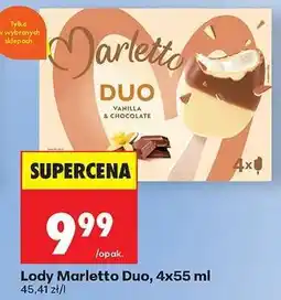 Biedronka Lody Marletto Duo, 4x55 ml oferta