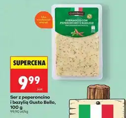 Biedronka Ser z peperoncino i bazylią Gusto Bello, 100 g oferta