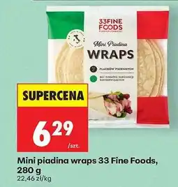 Biedronka Mini piadina wraps 33 Fine Foods, 280 g oferta