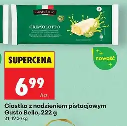 Biedronka Ciastka z nadzieniem pistacjowym Gusto Bello, 222 g oferta