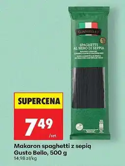 Biedronka Makaron spaghetti z sepią Gusto Bello, 500 g oferta