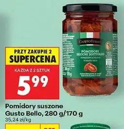 Biedronka Pomidory suszone Gusto Bello 280 g / 170 g oferta