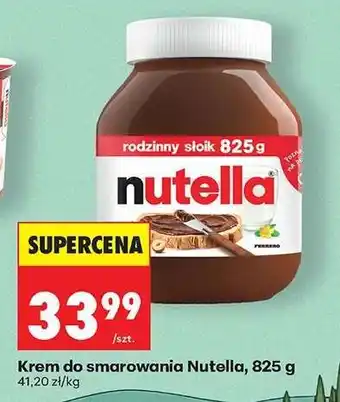 Biedronka Krem do smarowania Nutella 825 g oferta