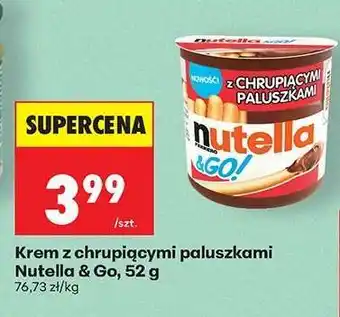 Biedronka Krem z chrupiącymi paluszkami Nutella & Go, 52 g oferta