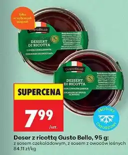 Biedronka Deser z ricottą Gusto Bello, 95 g oferta