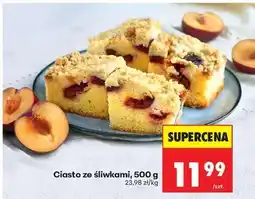 Biedronka Ciasto ze śliwkami 500 g oferta
