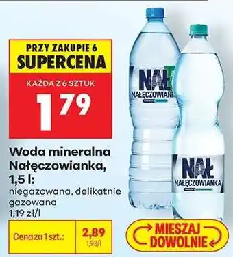 Biedronka Woda mineralna Nałęczowianka, 1,5 l oferta