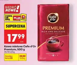 Biedronka Kawa mielona Cafe d'Or Premium, 500 g oferta