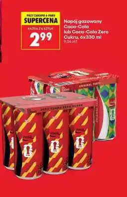 Biedronka Napój gazowany Coca-Cola lub Coca-Cola Zero Cukru, 6x330 ml oferta