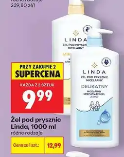 Biedronka Żel pod prysznic Linda, 1000 ml oferta