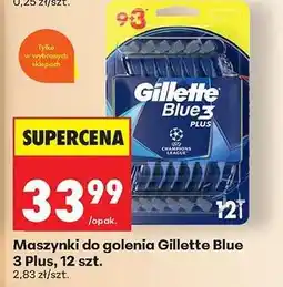 Biedronka Maszynki do golenia Gillette Blue 3 Plus, 12 szt oferta