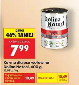 Biedronka Karma dla psa wołowina Dolina Noteci, 400 g oferta