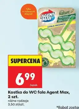 Biedronka Kostka do WC fala Agent Max 2 szt oferta