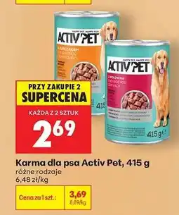 Biedronka Karma dla psa Activ Pet, 415 g oferta