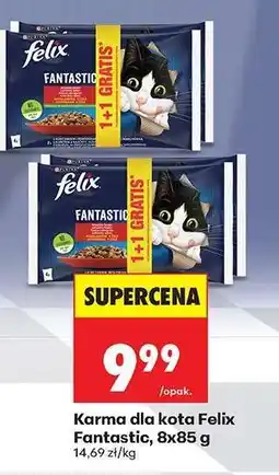 Biedronka Karma dla kota Felix Fantastic, 8x85 g oferta