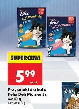 Biedronka Przysmaki dla kota Felix Deli Moments, 4x10 g oferta