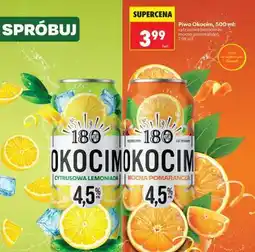 Biedronka Piwo Okocim, 500 ml: cytrusowa lemoniada, mocna pomarańcza oferta